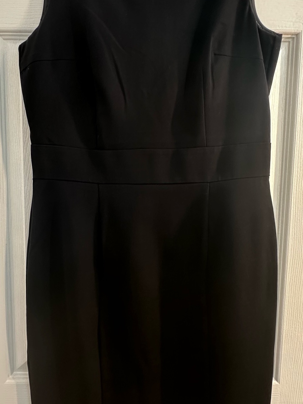 H&M Black Sleeveless Midi Sheath Dress size 8